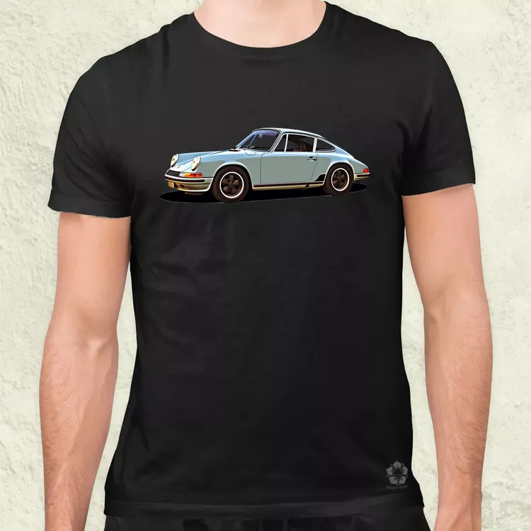 Porsche 911 rajz v4 férfi póló