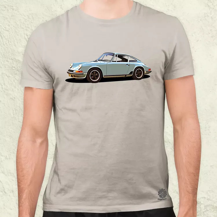 Porsche 911 rajz v4 férfi póló