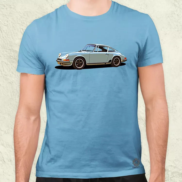Porsche 911 rajz v4 férfi póló