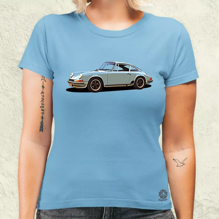 Porsche 911 rajz v4 női póló