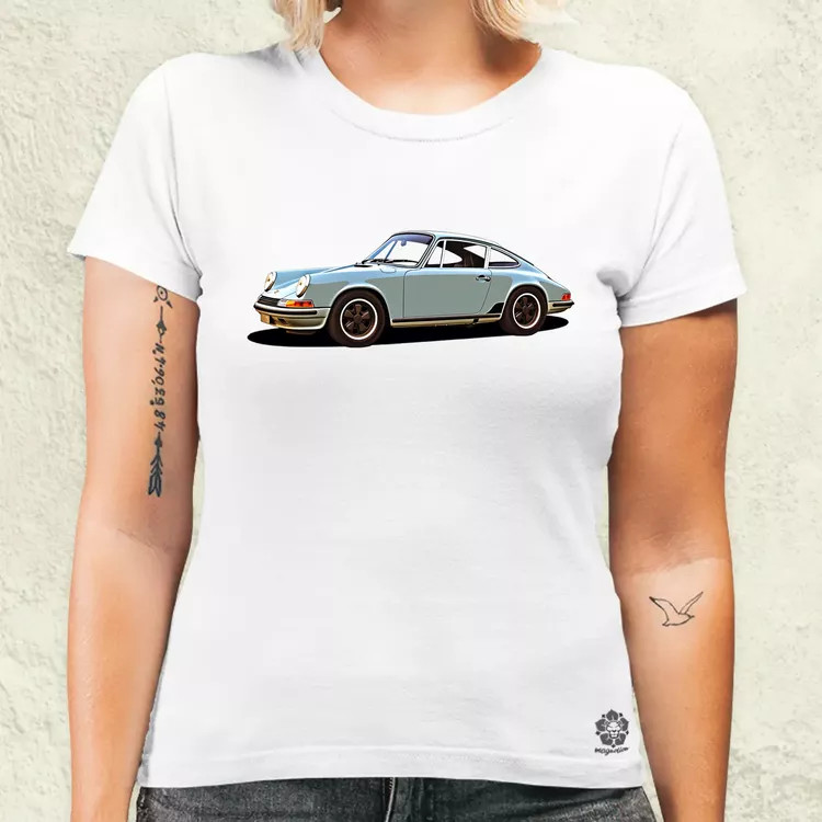 Porsche 911 rajz v4 női póló
