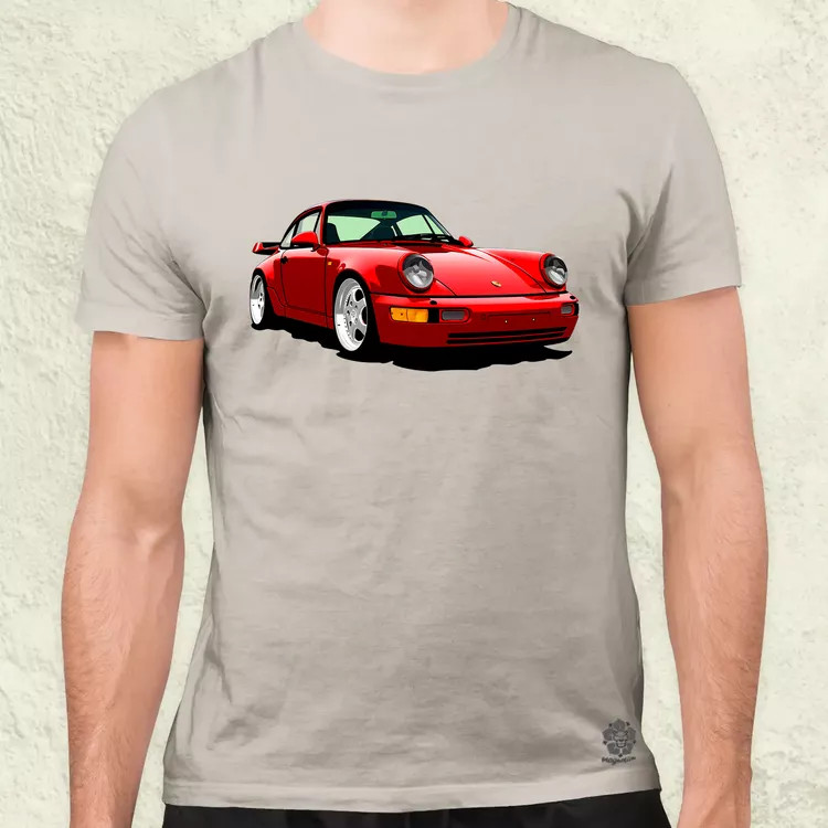 Porsche 911 rajz v5 férfi póló