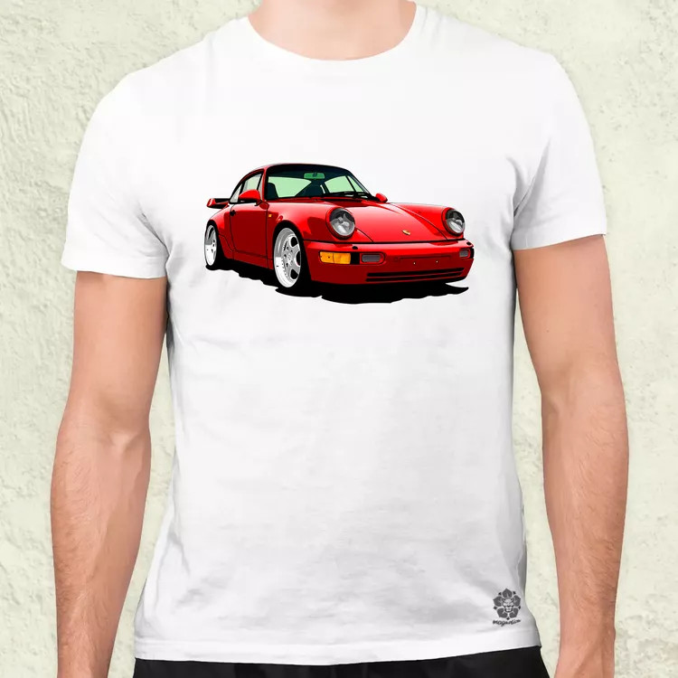 Porsche 911 rajz v5 férfi póló