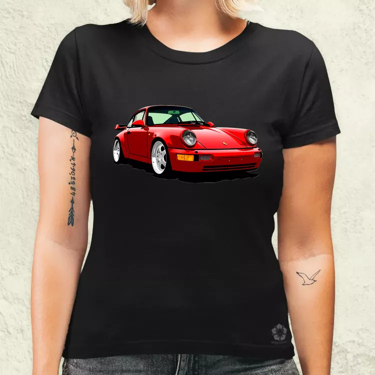 Porsche 911 rajz v5 női póló