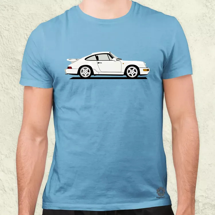 Porsche 911 rajz v6 férfi póló