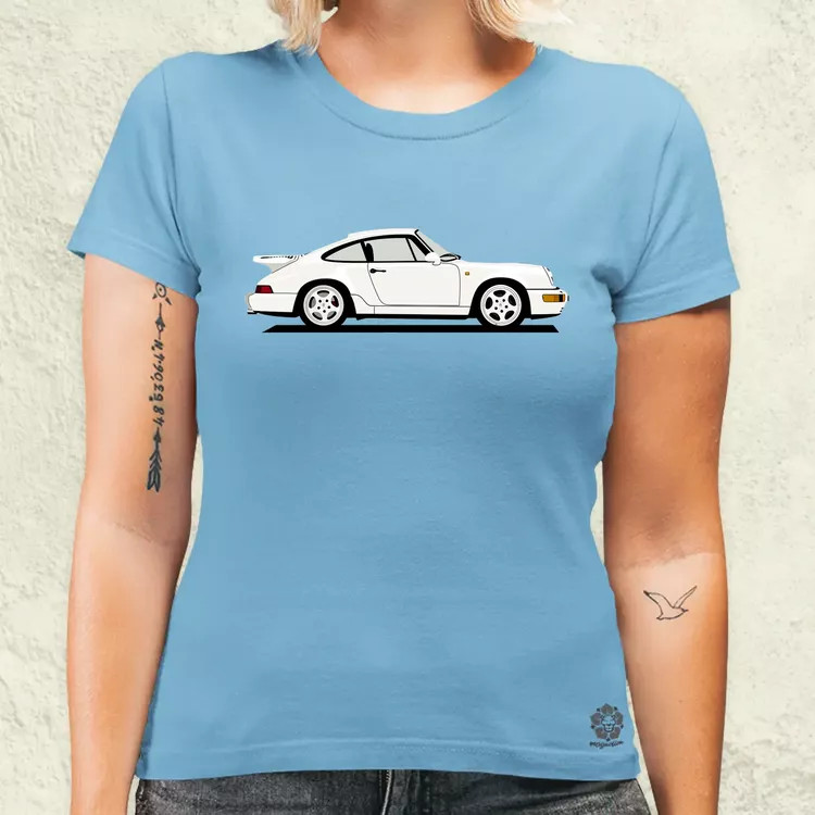 Porsche 911 rajz v6 női póló