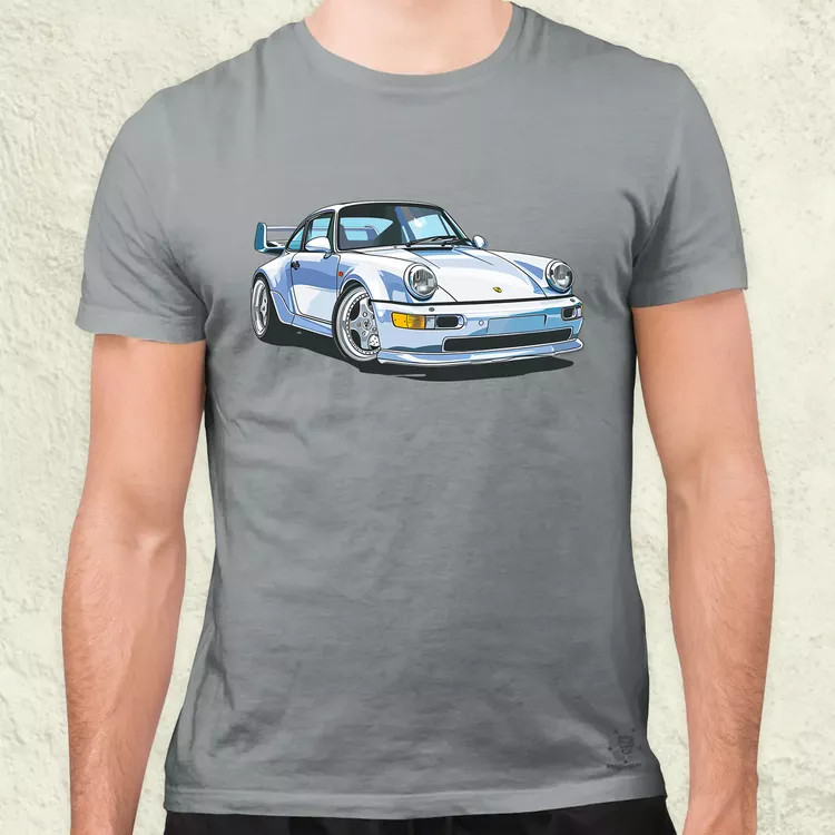 Porsche 911 rajz v7 férfi póló