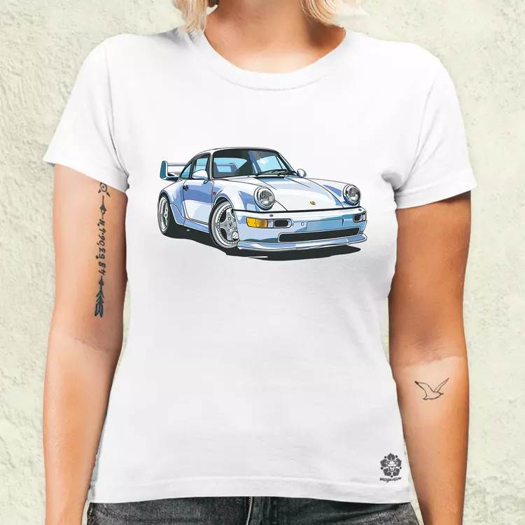 Porsche 911 rajz v7 női póló