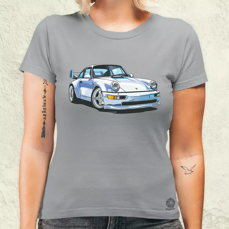 Porsche 911 rajz v7 női póló