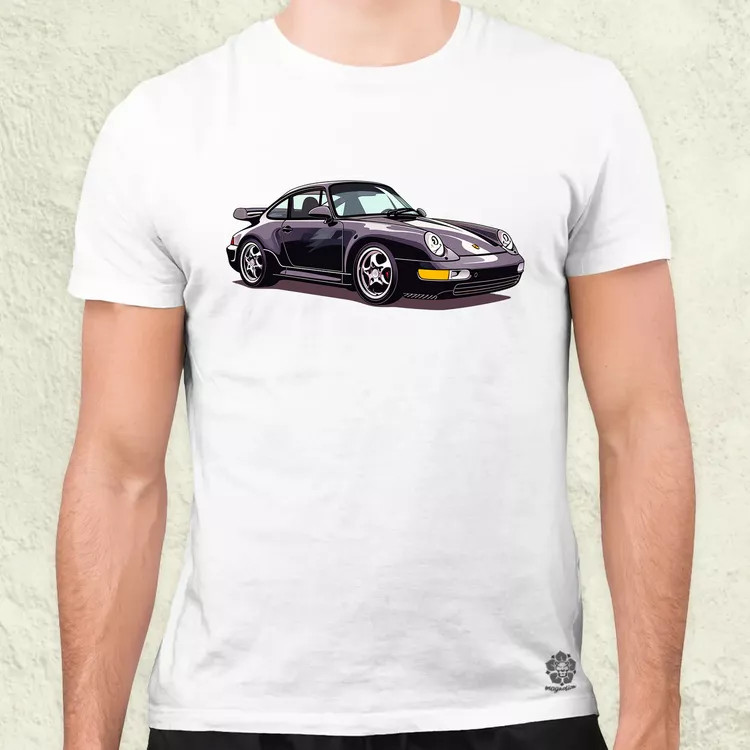 Porsche 911 rajz v8 férfi póló
