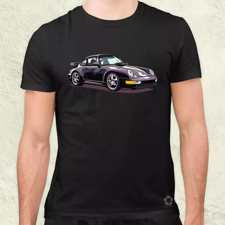 Porsche 911 rajz v8 férfi póló