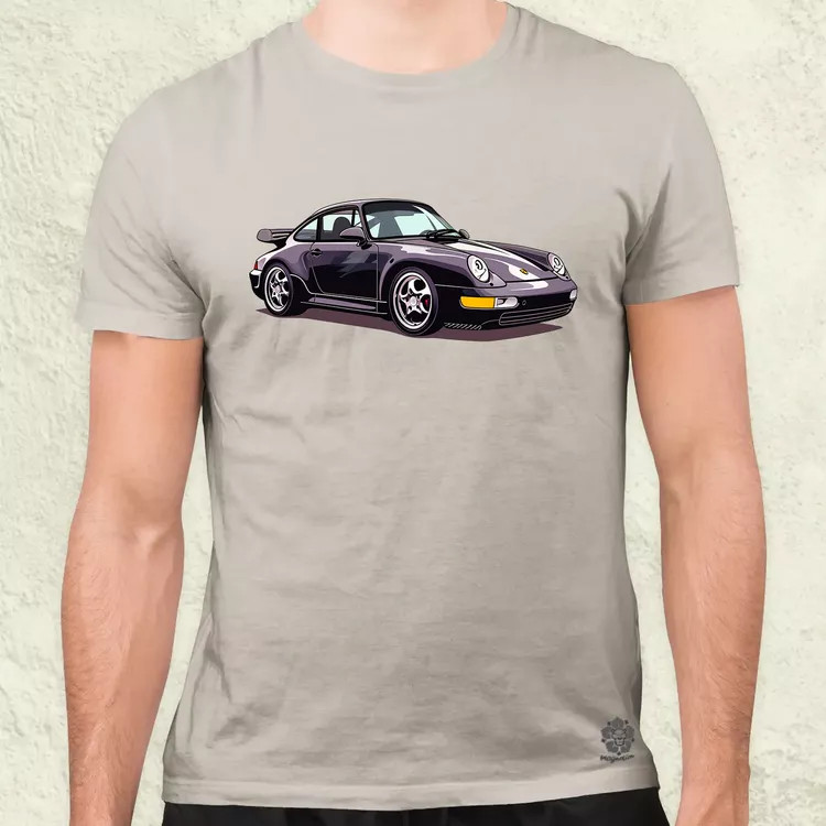 Porsche 911 rajz v8 férfi póló