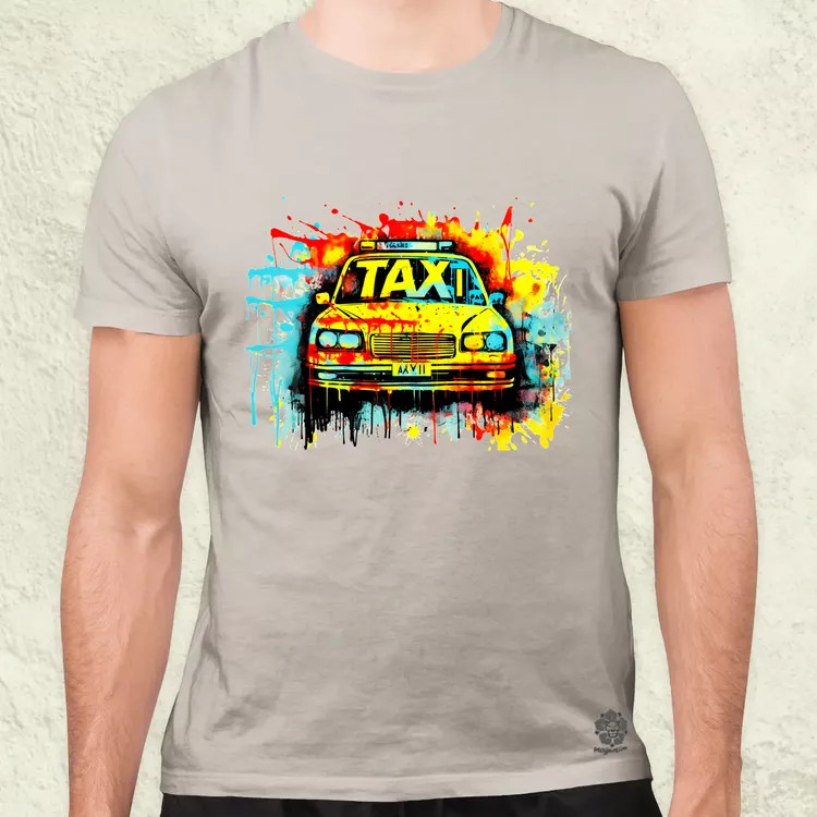 Taxi graffiti v2 férfi póló