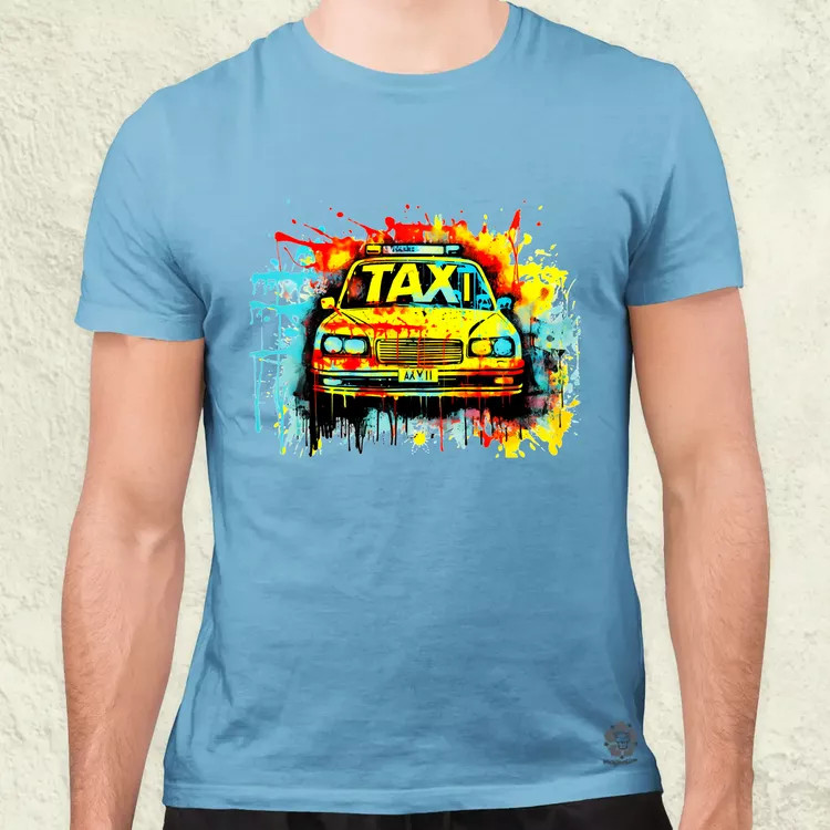 Taxi graffiti v2 férfi póló