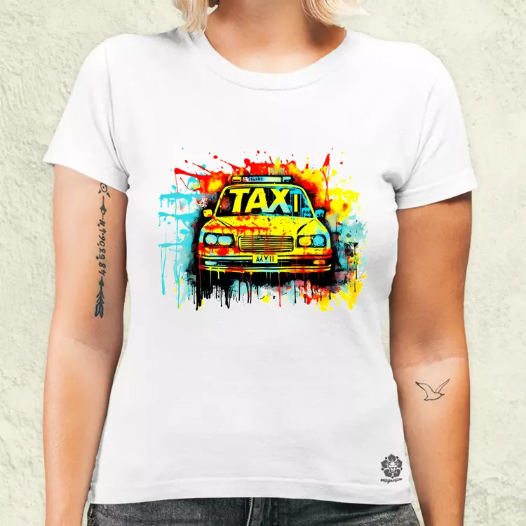 Taxi graffiti v2 női póló
