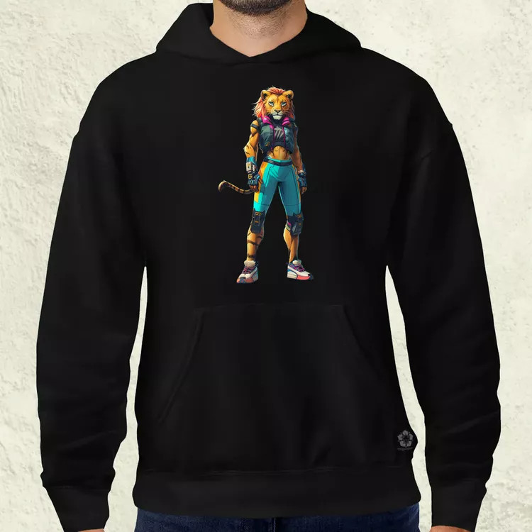 Valorant art oroszlán v2 férfi pulóver