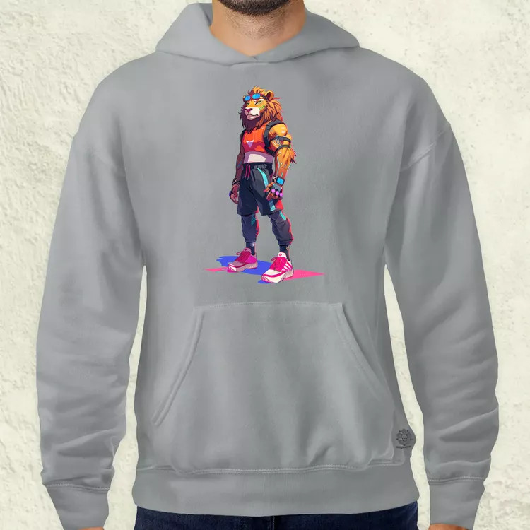 Valorant art oroszlán v3 férfi pulóver