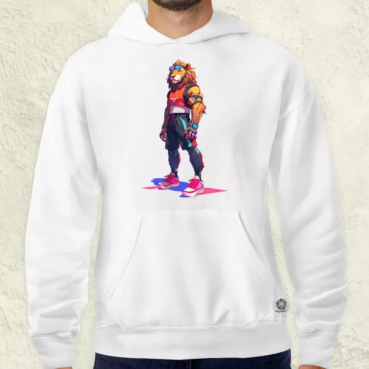 Valorant art oroszlán v3 férfi pulóver