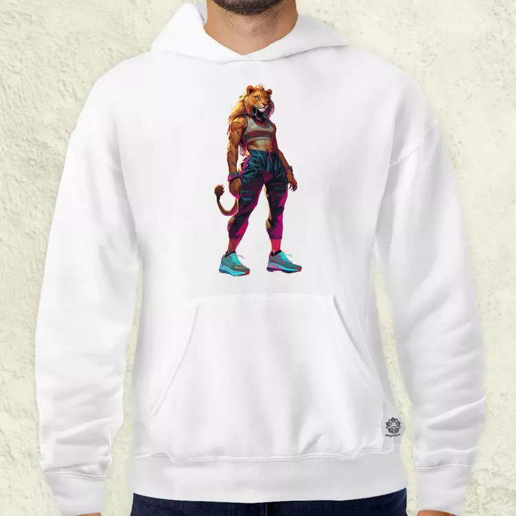 Valorant art oroszlán v4 férfi pulóver