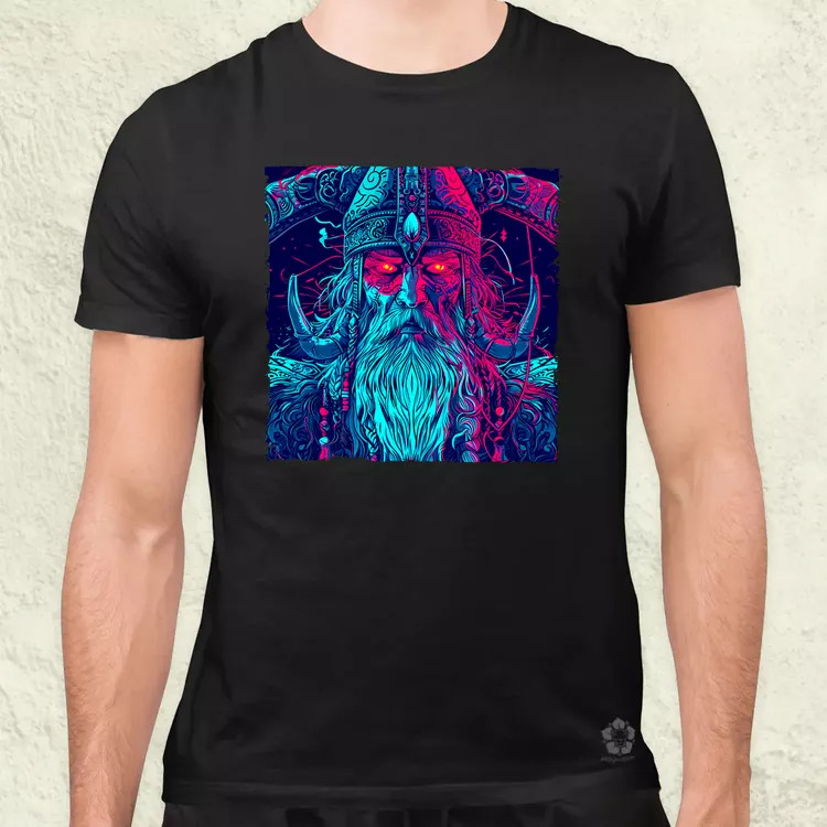 Cyberpunk Viking v1 férfi póló