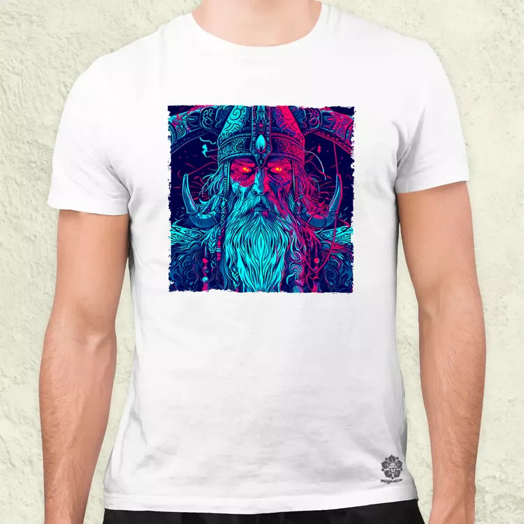 Cyberpunk Viking v1 férfi póló