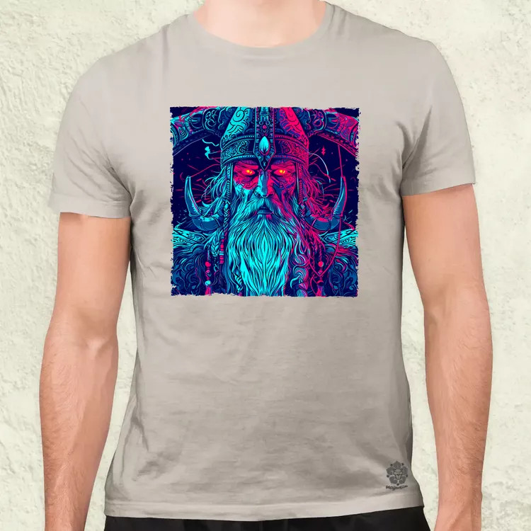 Cyberpunk Viking v1 férfi póló