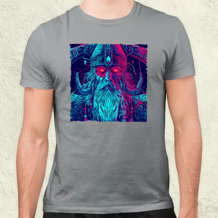 Cyberpunk Viking v1 férfi póló