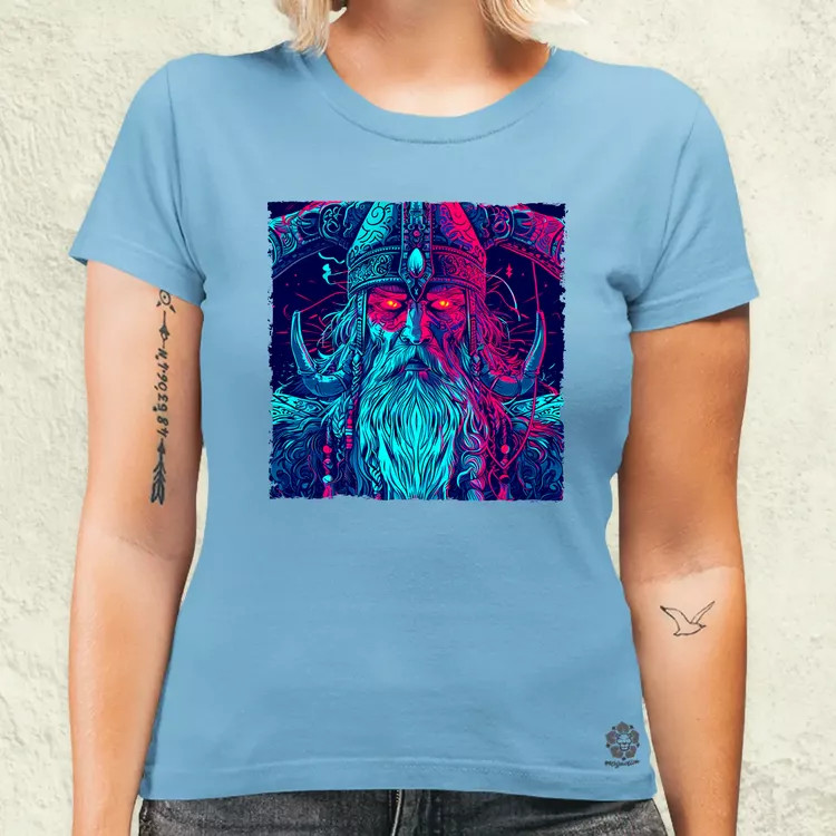 Cyberpunk Viking v1 női póló