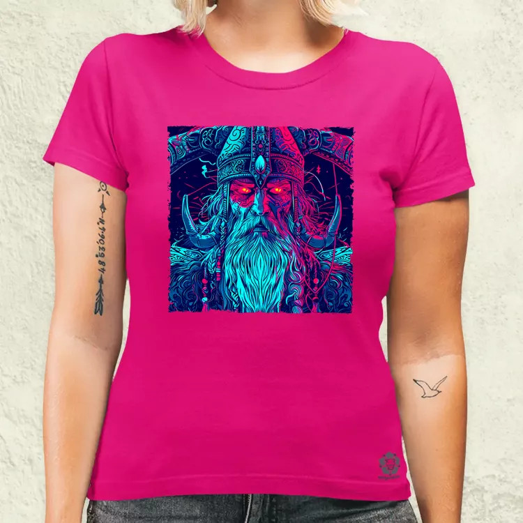 Cyberpunk Viking v1 női póló