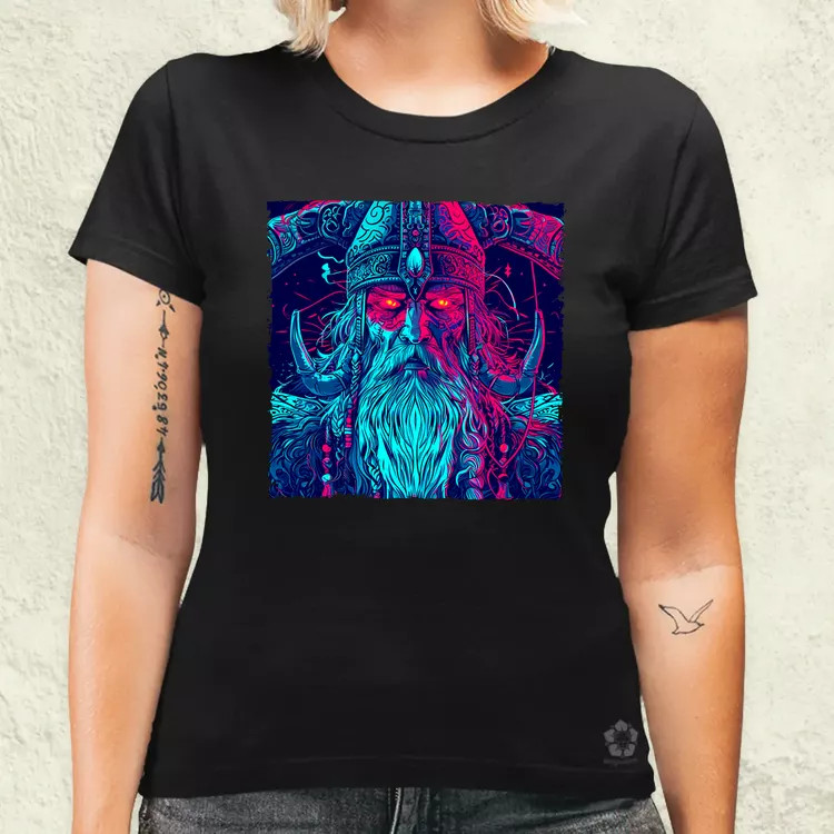 Cyberpunk Viking v1 női póló