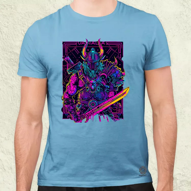 Cyberpunk Viking v2 férfi póló