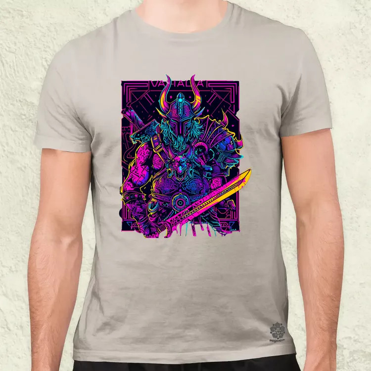 Cyberpunk Viking v2 férfi póló
