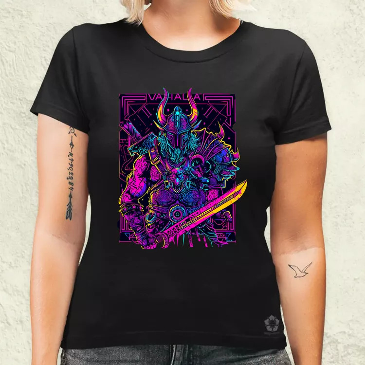 Cyberpunk Viking v2 női póló