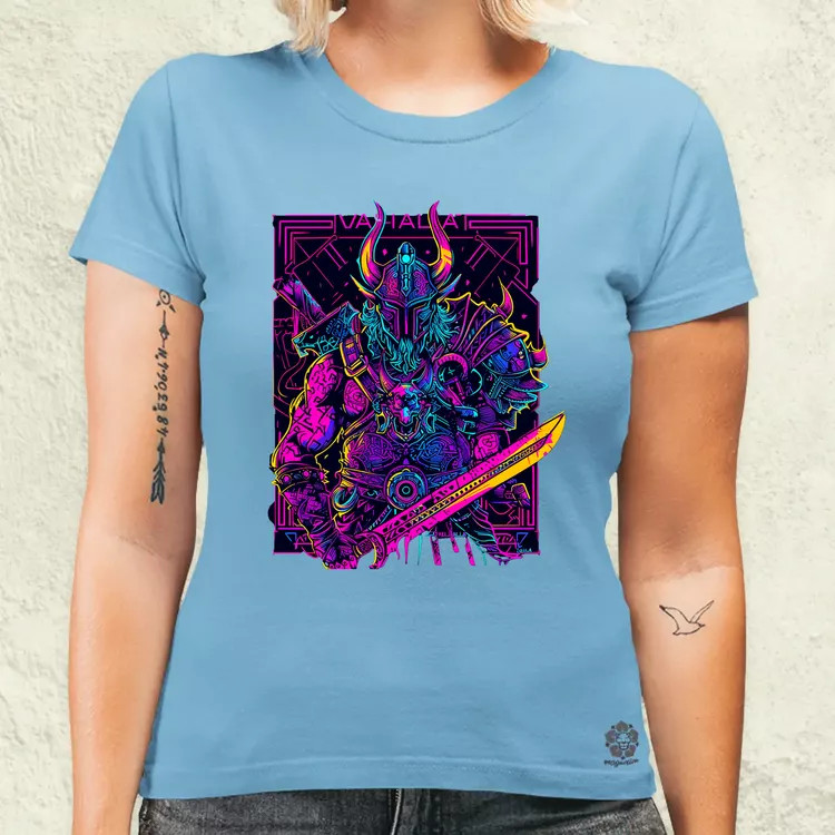 Cyberpunk Viking v2 női póló