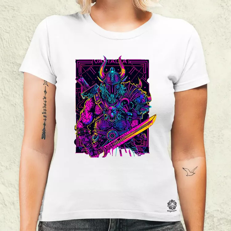 Cyberpunk Viking v2 női póló