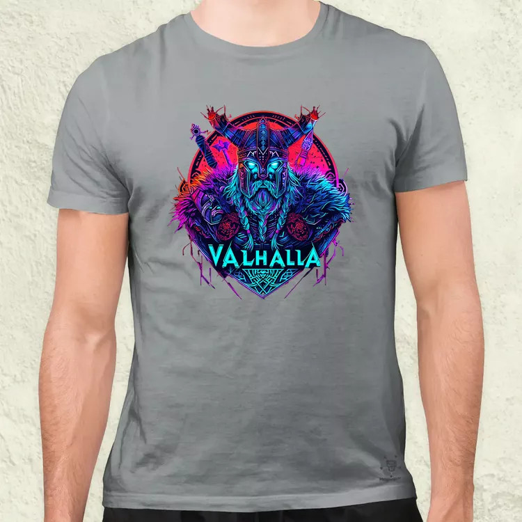 Cyberpunk Viking v4 férfi póló