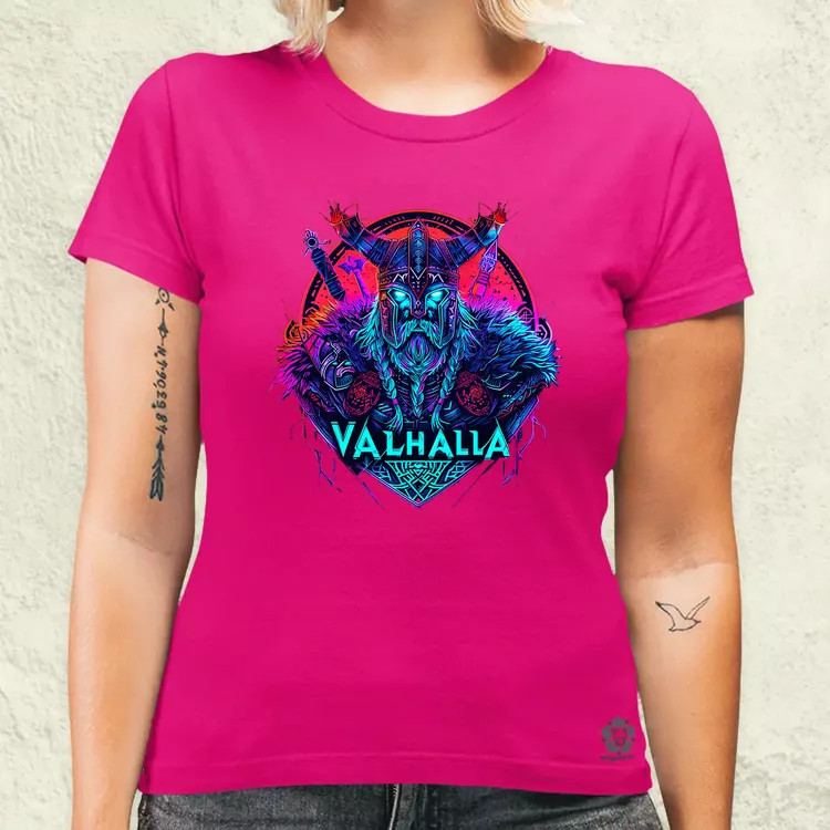 Cyberpunk Viking v4 női póló