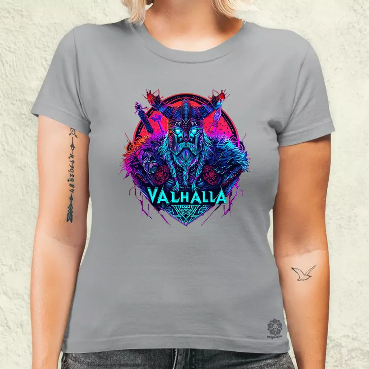 Cyberpunk Viking v4 női póló