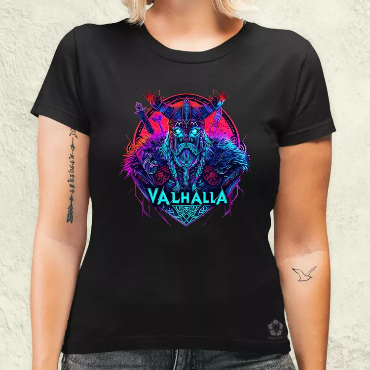 Cyberpunk Viking v4 női póló