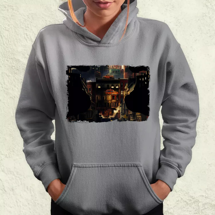 Pareidolia Freddy Krueger város fantázia v3 női pulóver