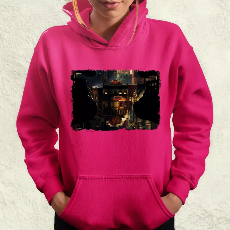 Pareidolia Freddy Krueger város fantázia v3 női pulóver