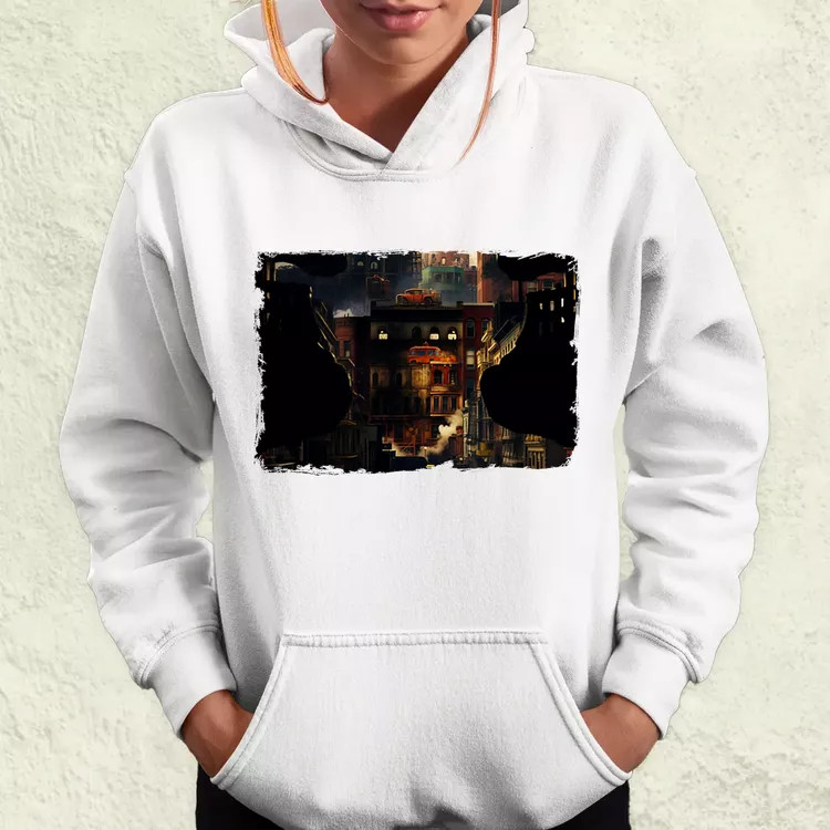 Pareidolia Freddy Krueger város fantázia v3 női pulóver