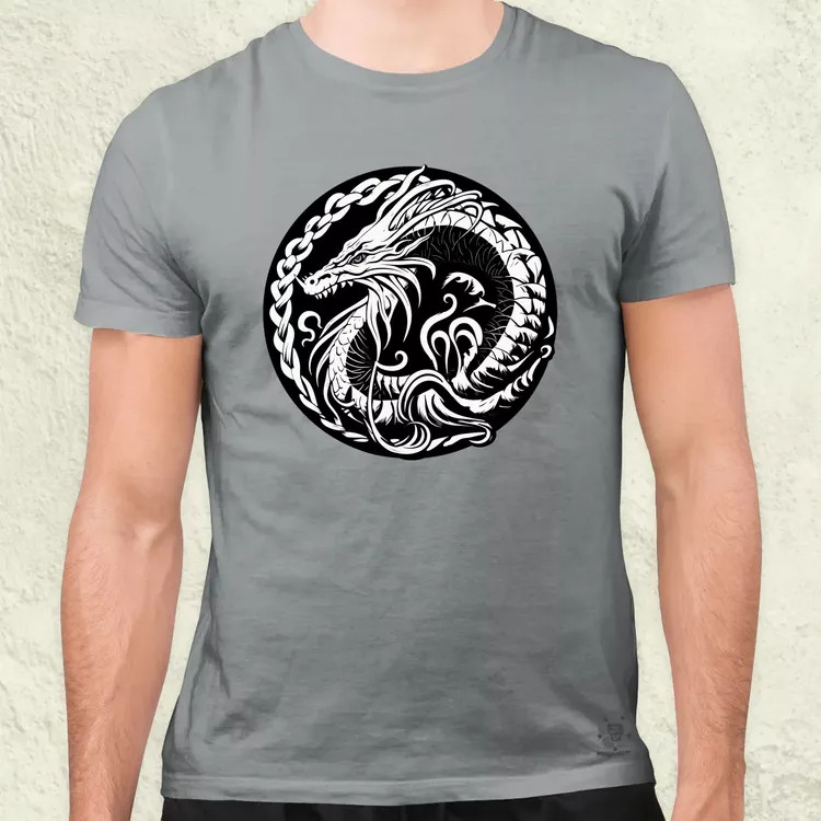 Jörmungandr amulett v1 férfi póló