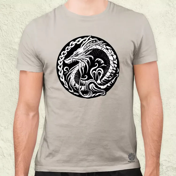 Jörmungandr amulett v1 férfi póló