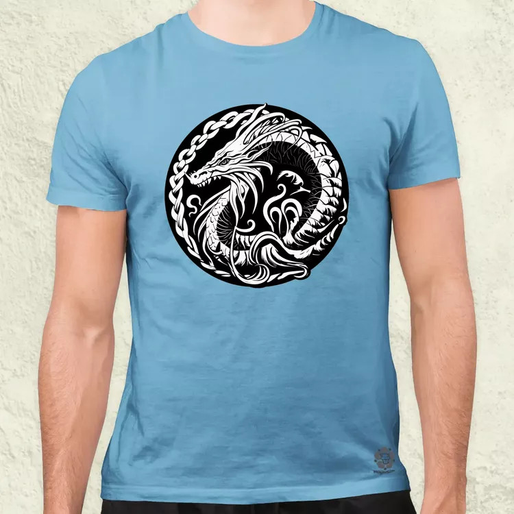Jörmungandr amulett v1 férfi póló