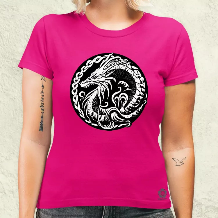 Jörmungandr amulett v1 női póló