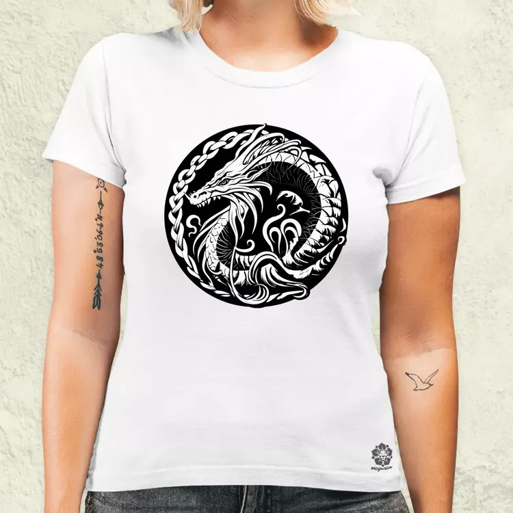 Jörmungandr amulett v1 női póló