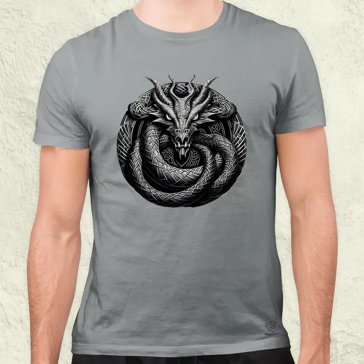 Jörmungandr amulett v2 férfi póló