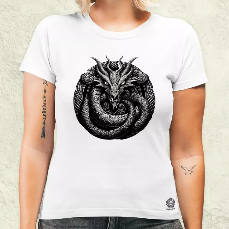 Jörmungandr amulett v2 női póló