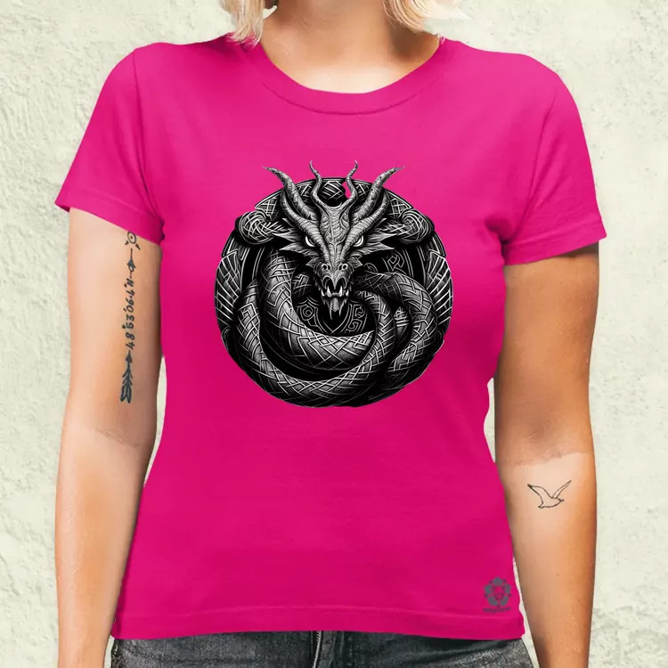 Jörmungandr amulett v2 női póló